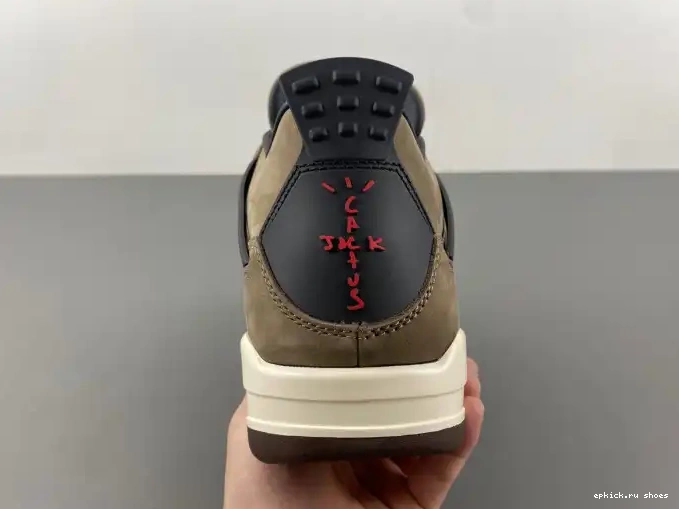Rep Air Travis Scott Jordan x 4 TS AJ4-882335 Retro Brown 0521